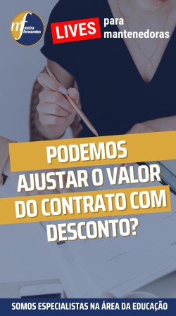Podemos ajustar o valor do contrato com desconto?